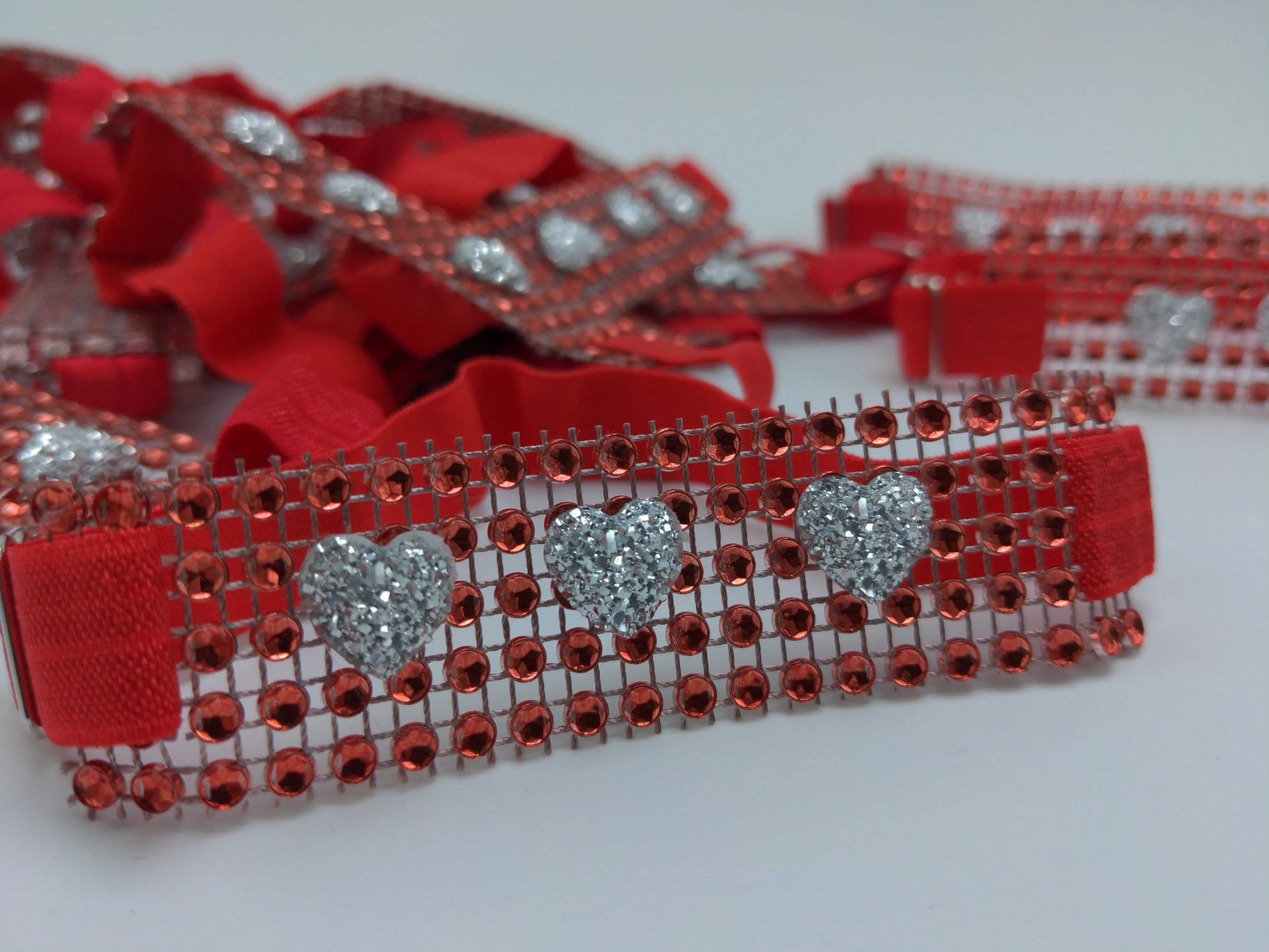 Sparkle Wrap Collars-Love & Hearts
