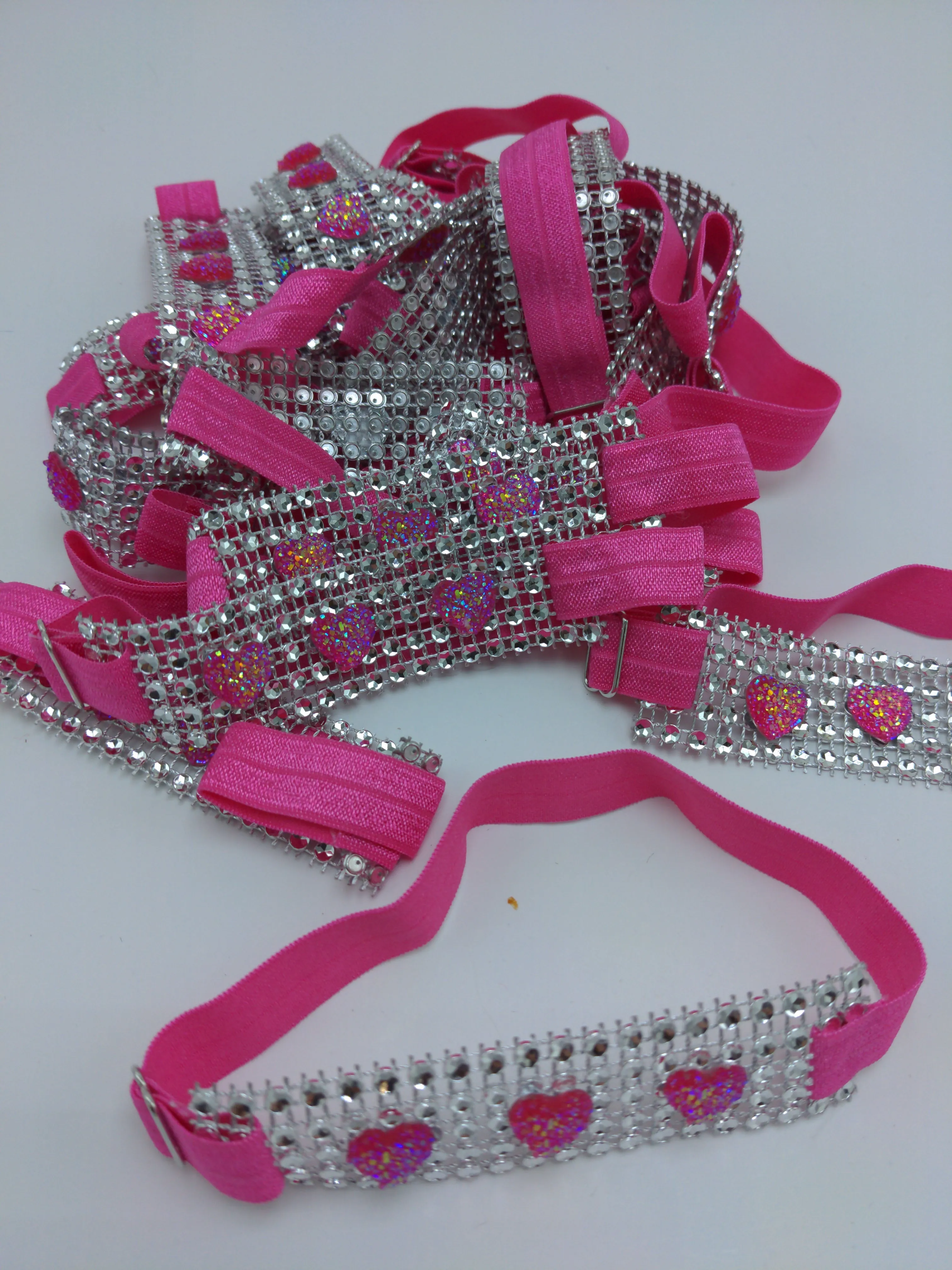 Sparkle Wrap Collars-Love & Hearts