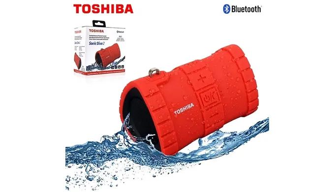 Toshiba Sonic Dive 2 Rugged Floating Wireless Speaker - Ships Next Day!