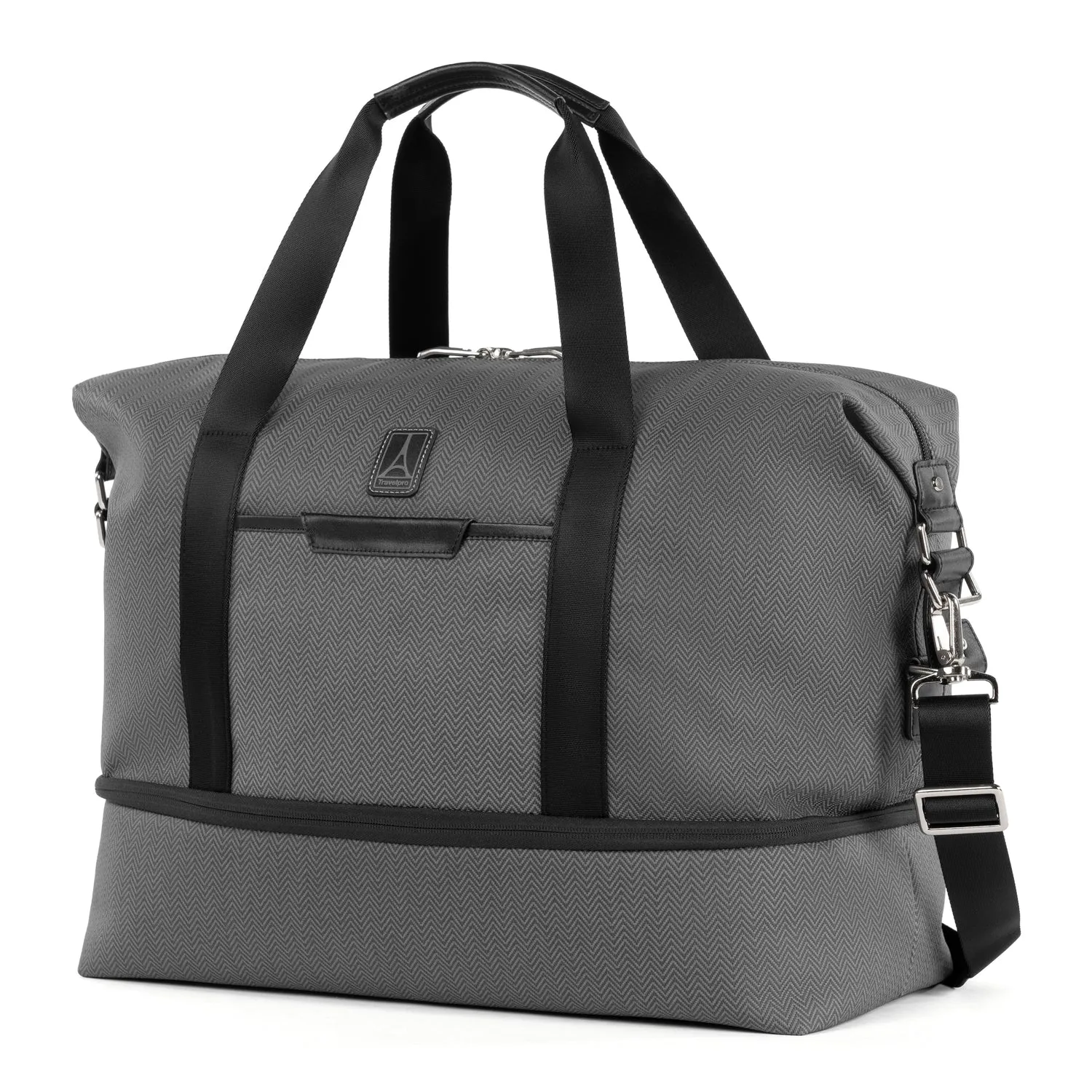Travelpro® x Travel   Leisure Medium Check-in Spinner and Drop-Bottom Weekender Bag Luggage Set