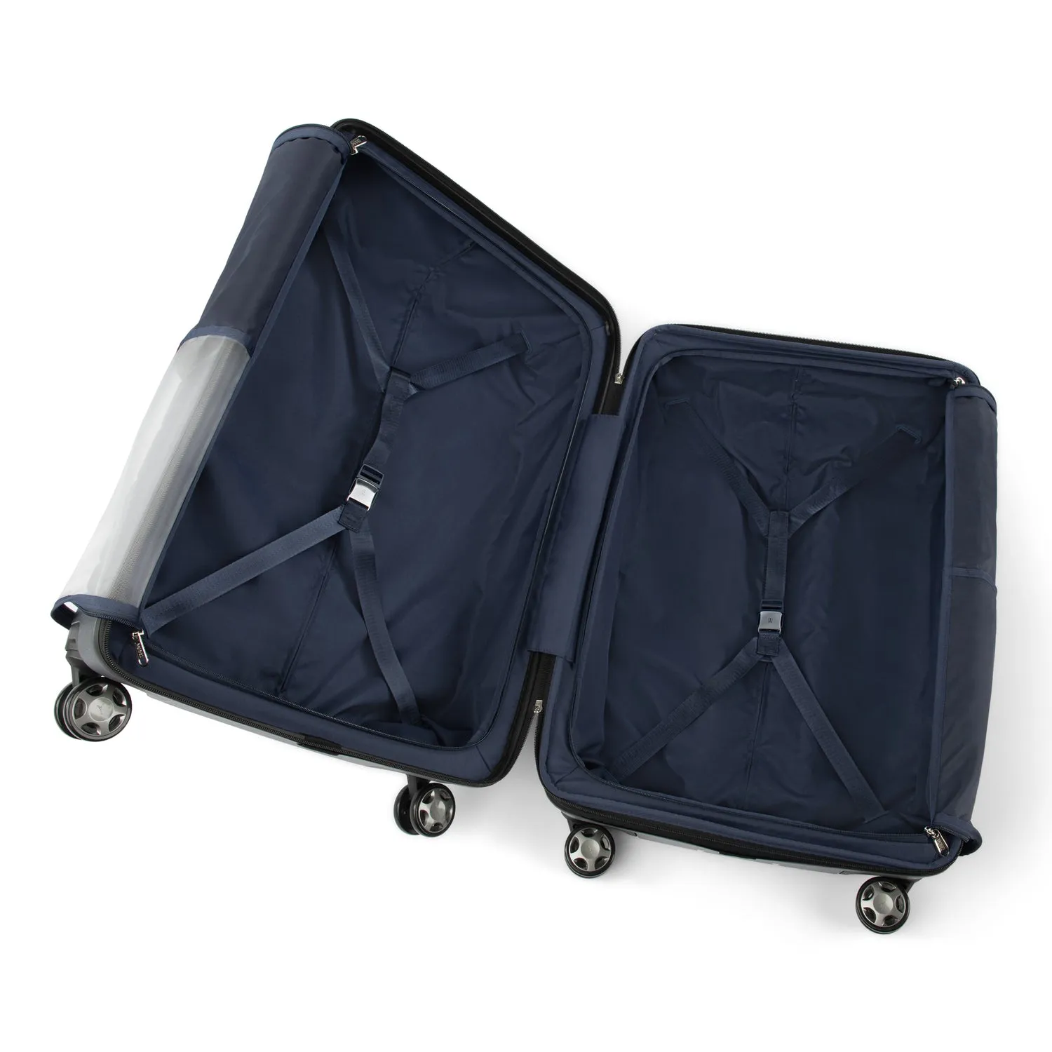 Travelpro® x Travel   Leisure Medium Check-in Spinner and Drop-Bottom Weekender Bag Luggage Set