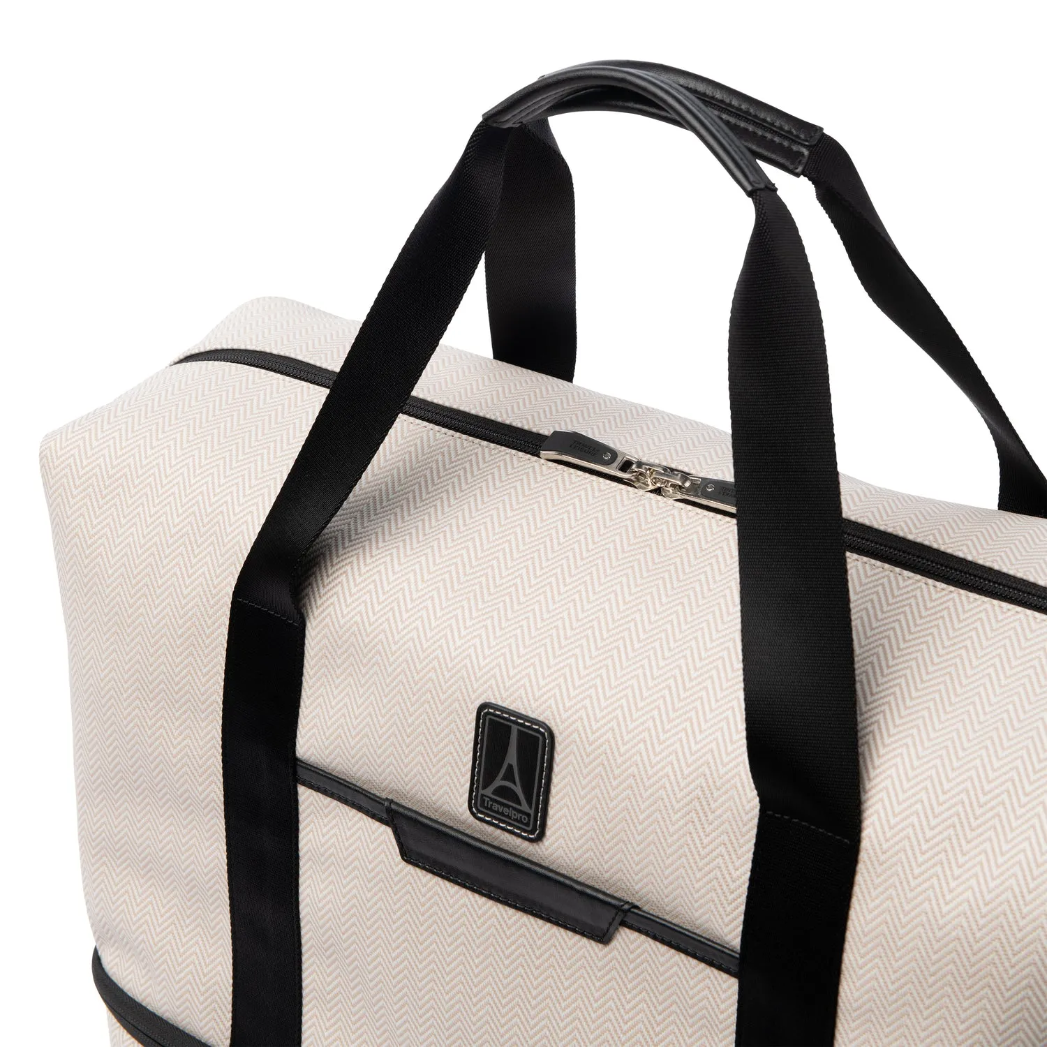 Travelpro® x Travel   Leisure Medium Check-in Spinner and Drop-Bottom Weekender Bag Luggage Set