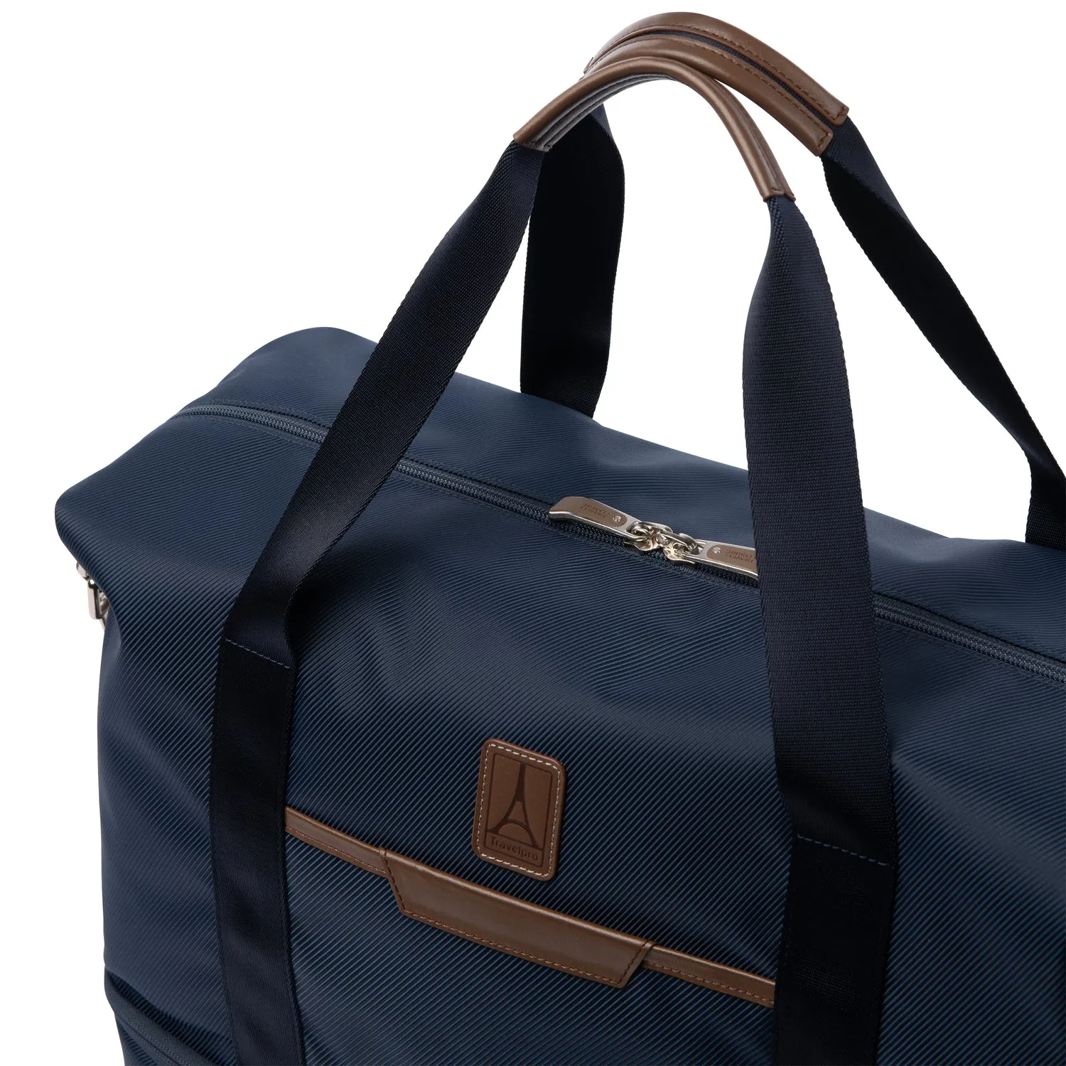 Travelpro® x Travel   Leisure Medium Check-in Spinner and Drop-Bottom Weekender Bag Luggage Set