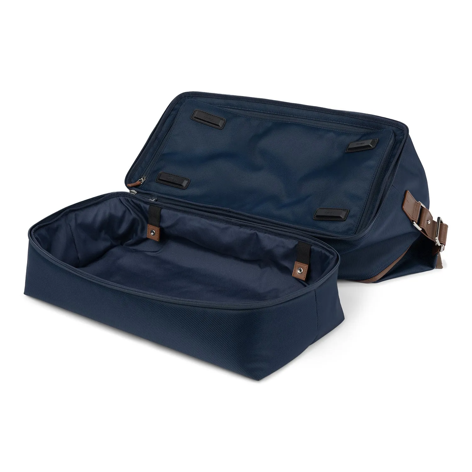 Travelpro® x Travel   Leisure Medium Check-in Spinner and Drop-Bottom Weekender Bag Luggage Set