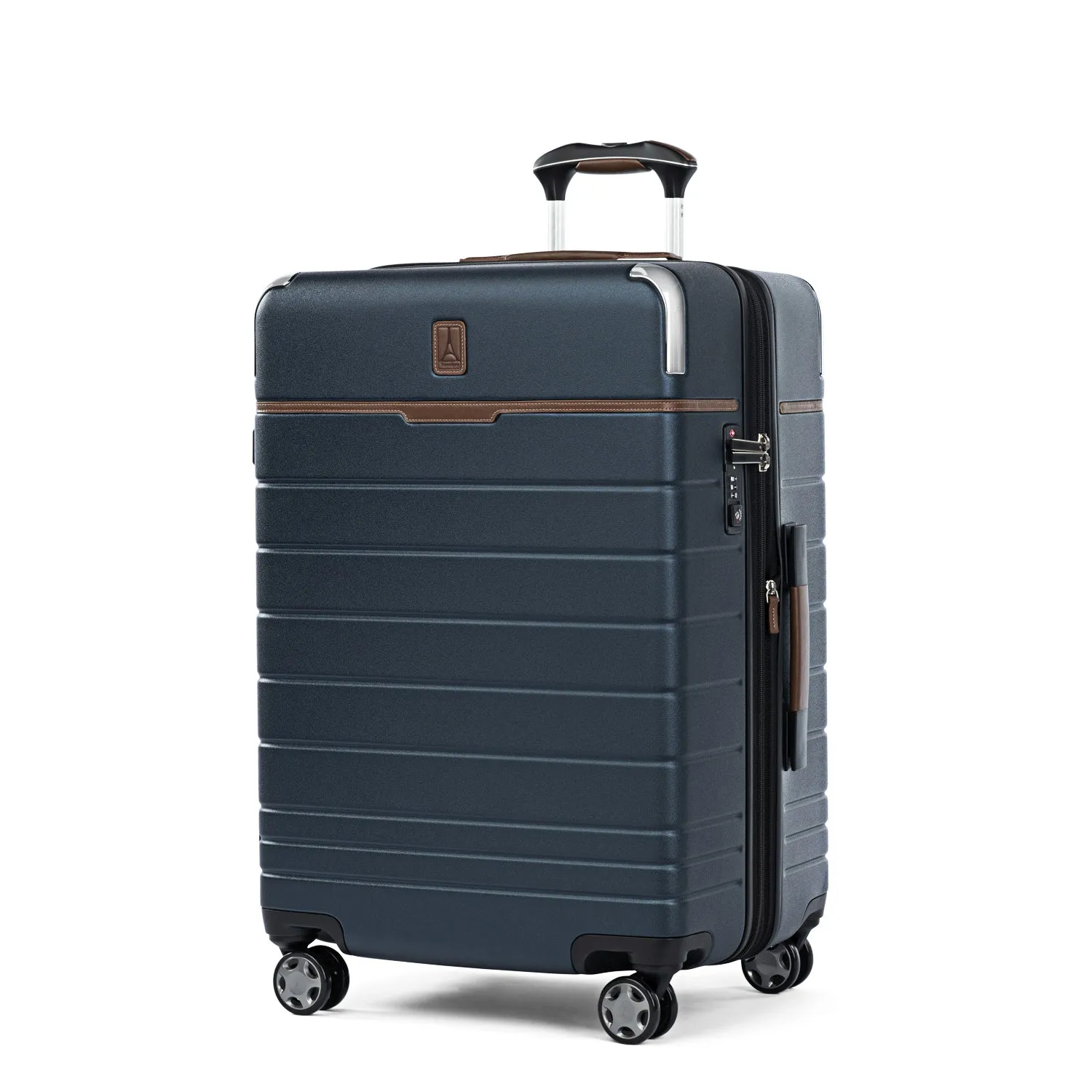 Travelpro® x Travel   Leisure Medium Check-in Spinner and Drop-Bottom Weekender Bag Luggage Set