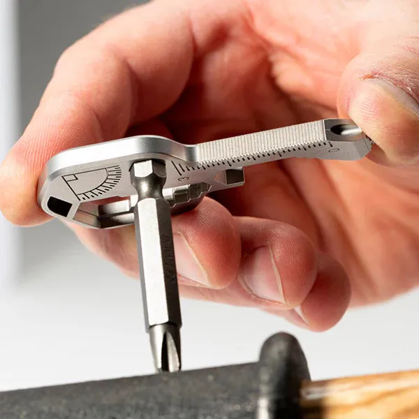 Twin Pack = 2 x 24 - 1 Key Ring Multi Purpose Tools Key Stainless Steel