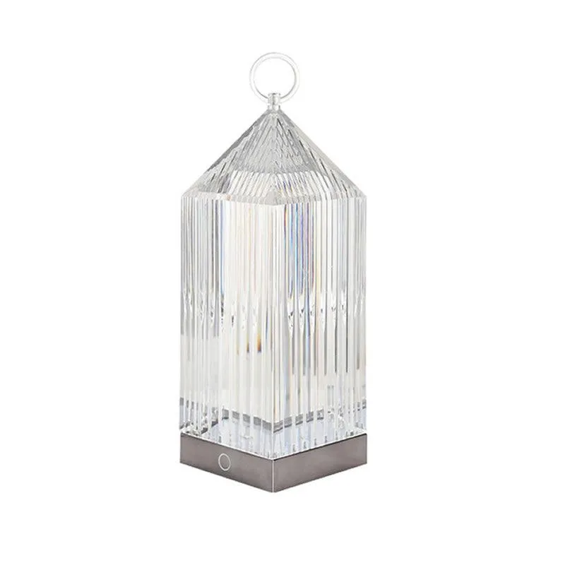 USB Rechargeable Acrylic Crystal Table Lamp Q-LED99