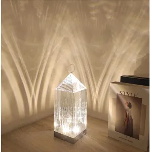 USB Rechargeable Acrylic Crystal Table Lamp Q-LED99