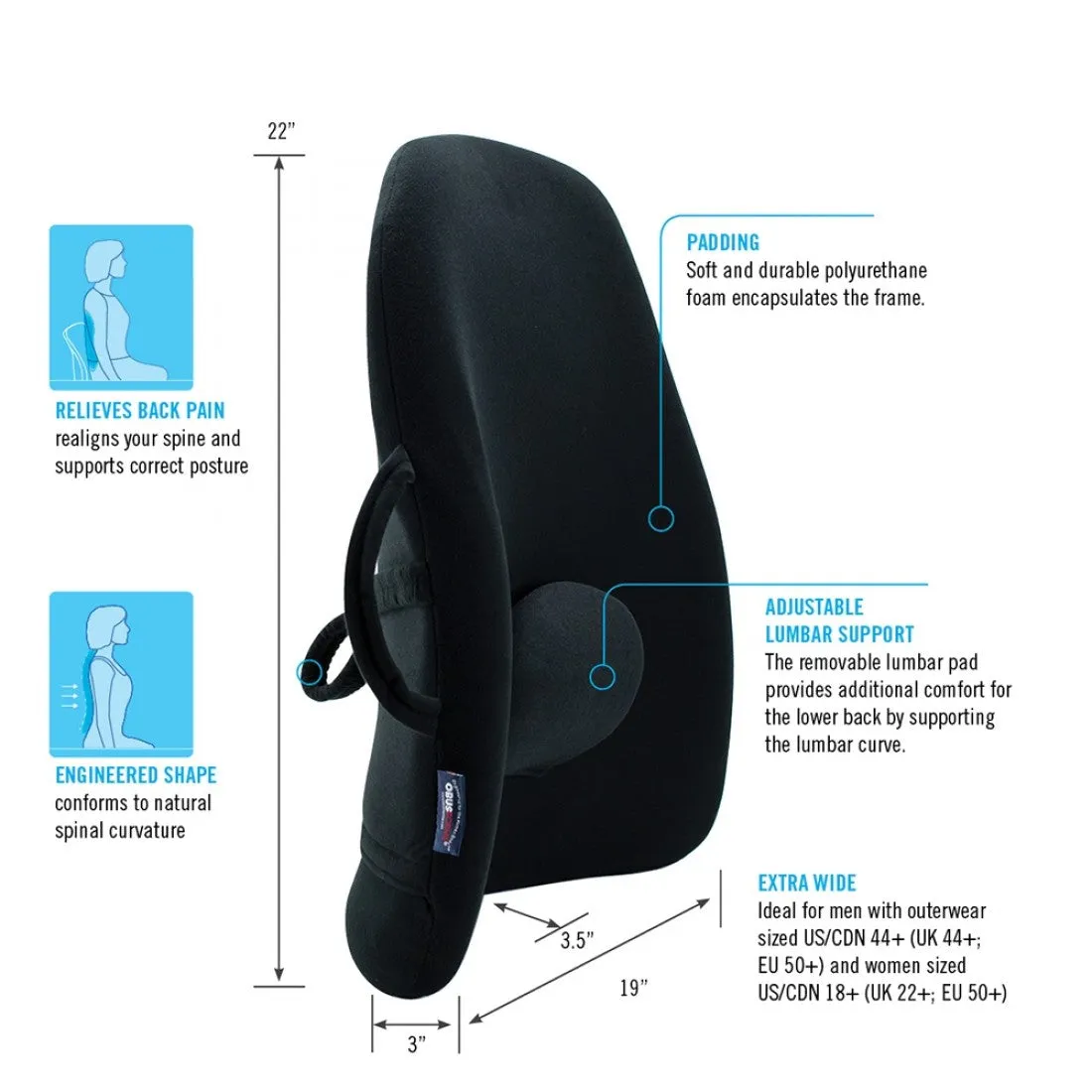 Wide Backrest Support
