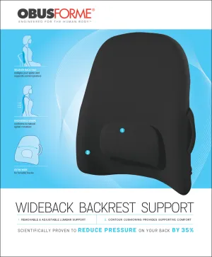 Wide Backrest Support